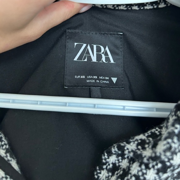 Zara Houndstooth Shacket - Picture 6 of 8